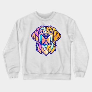 Golden Retriever 80s Dog Owner Retro Funny Golden Retriever Crewneck Sweatshirt